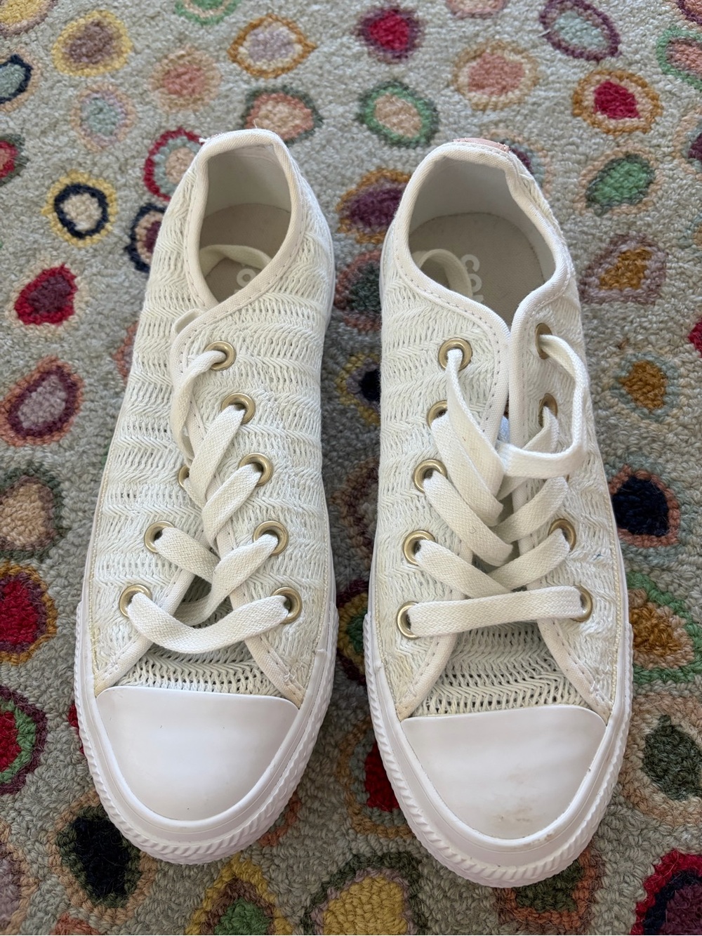 Women’s Converse Knit Sneakers in White